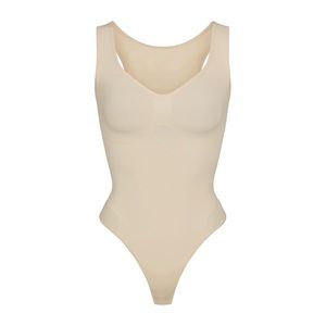 Skims Seamless Sculpt Scoop Neck Thong Bodysuit